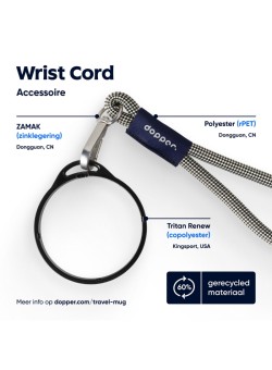Dopper Wrist Cord Black Ring Sandy Black | Vits & Mins