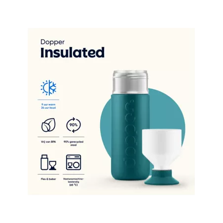 Dopper Insulated 580 ml Green Lagoon | Thermosfles | Vits & Mins