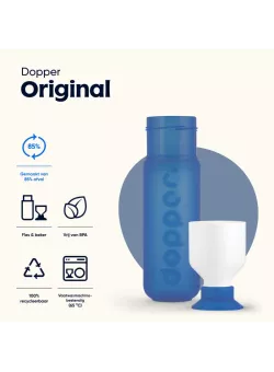 Dopper Original 450 ml Pacific Blue | Herbruikbare Waterfles | Vits & Mins
