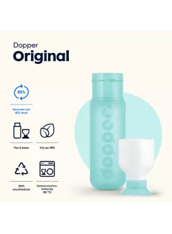 Dopper Original 450 ml Polar Blue | Herbruikbare Waterfles | Vits & Mins