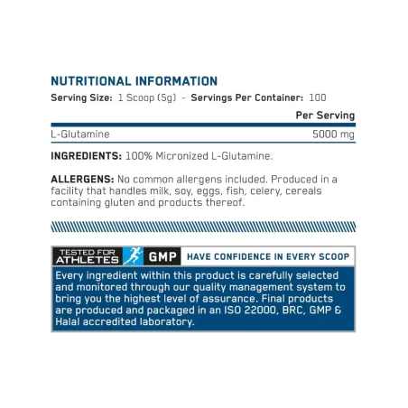 Applied Nutrition L-Glutamine Poeder | Vits & Mins