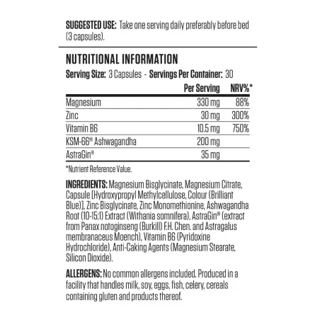 Applied Nutrition ZMA Pro Capsules | Vits & Mins