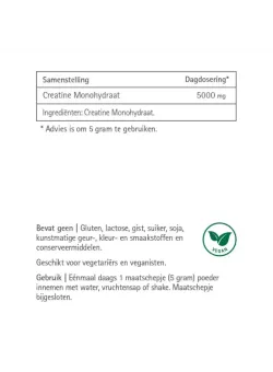 Vitalize Creatine Monohydraat 100% Puur | Vits & Mins