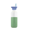 Dopper Steel 350 ml Fresh Green x Flip Straw | Waterfles