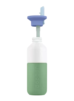Dopper Steel 350 ml Fresh Green x Flip Straw | Waterfles