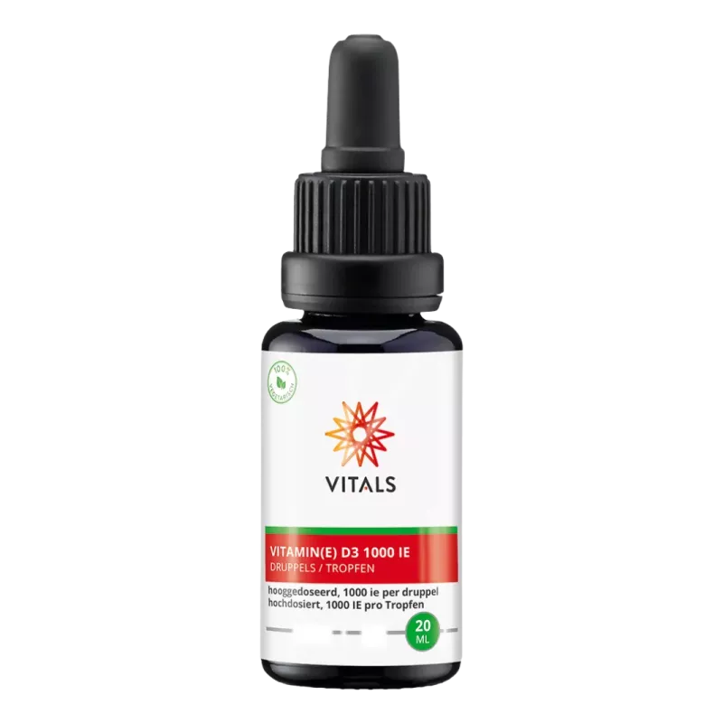 Vitals Vitamine D3 1000 IE Druppels kopen | Vits & Mins