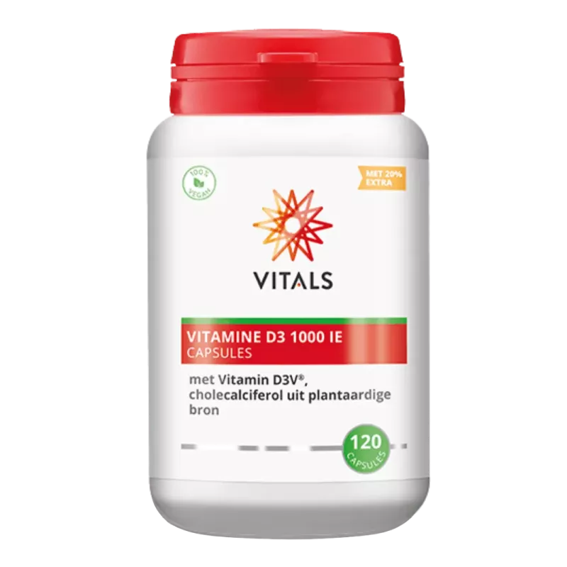 Vitamine D3 1000 IE Capsules, Plantaardig & Vegan