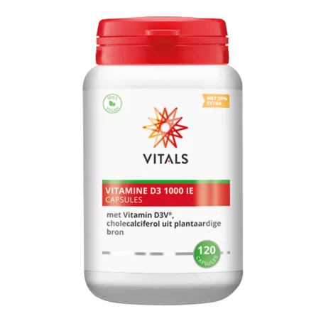 Vitamine D3 1000 IE Capsules, Plantaardig & Vegan