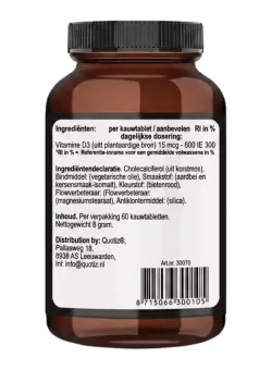 Vitamine D3 Kind 600 IE kopen | Vits & Mins