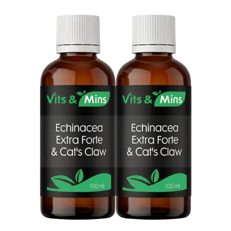 Echinacea Druppels Extra Forte + Cat's Claw | Vits & Mins