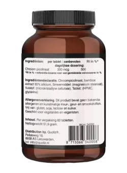 Chroom 200mcg picolinaat kopen | Vits & Mins