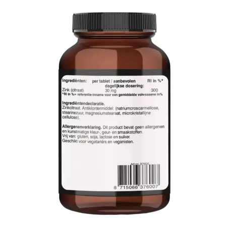 Zink Citraat 30 mg kopen | Vits & Mins