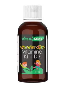 Vitavriendjes Vitamine K1 + D3 druppels kopen | Vits & Mins