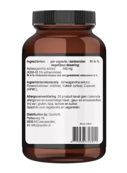 Biologische Ashwagandha KSM-66 kopen | Vits & Mins