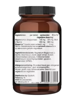 Magnesium Bisglycinaat 125mg + BioPerine® kopen | Vits & Mins