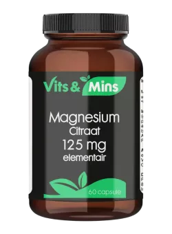 Magnesium citraat 125mg kopen | Vits & Mins