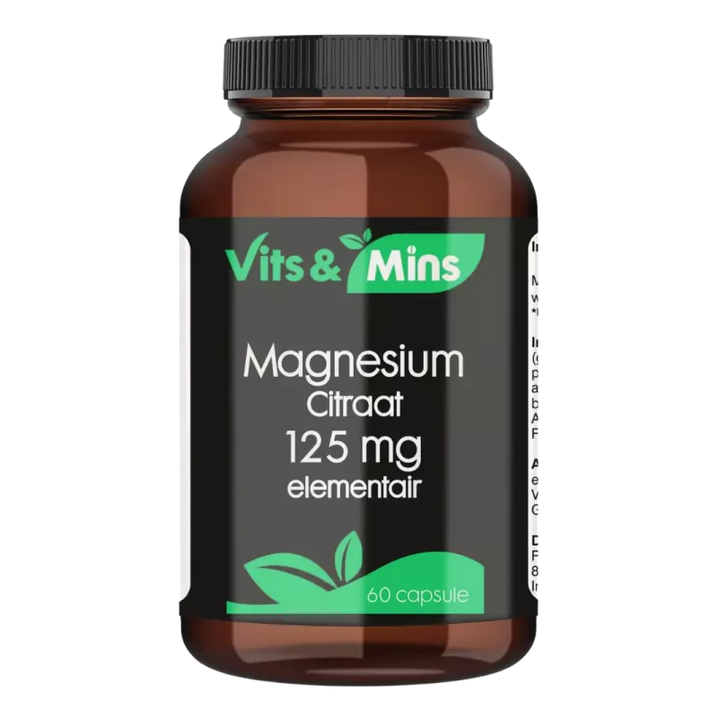Magnesium citraat 125mg kopen | Vits & Mins