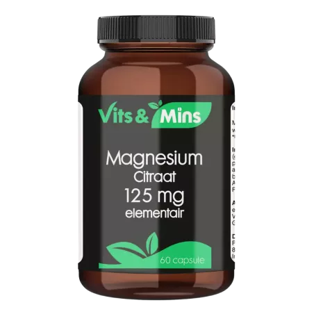 Magnesium citraat 125mg kopen | Vits & Mins