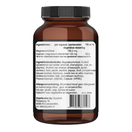 Magnesium citraat 125mg kopen | Vits & Mins