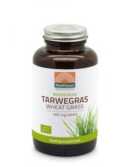 Mattisson Bio tarwegras wheatgrass tabletten raw 400mg bio