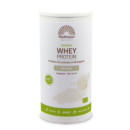 Mattisson Wei Whey proteine naturel 80% bio