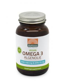 Mattisson Vegan omega 3 algenolie DHA 150mg EPA 75mg