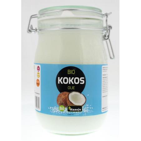 Hanoju Kokosolie virgin beugelglas bio