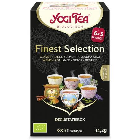 Yogi Tea Finest selection 3 x 6 stuks bio