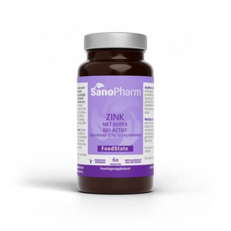 Sanopharm Zink 15mg & koper 1mg