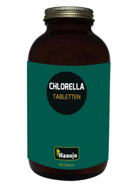 Hanoju Bio chlorella tabletten flacon glas