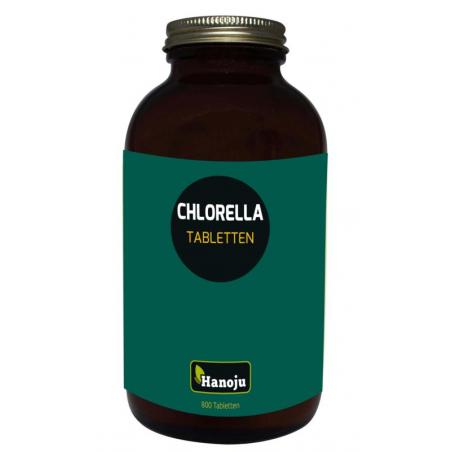 Hanoju Bio chlorella tabletten flacon glas