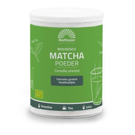 Mattisson Matcha powder poeder green tea bio