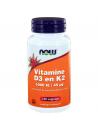 NOW Vitamine D3 1000IE & Vitamine K2