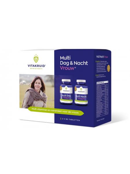 Vitakruid Multi dag & nacht vrouw 2 x 90 tabletten