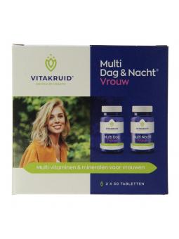 Vitakruid Multi dag & nacht vrouw 2x30 tabletten