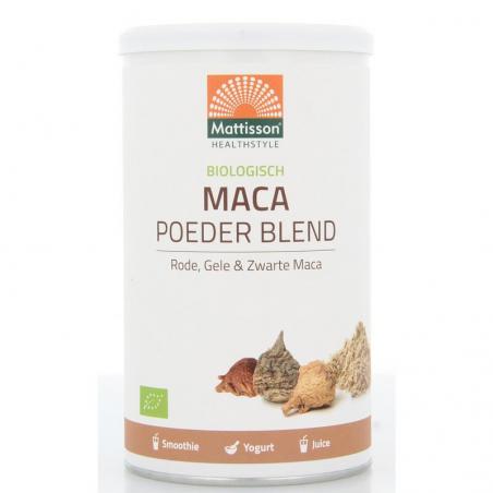 Mattisson Maca poeder blend geel, rood & zwart bio