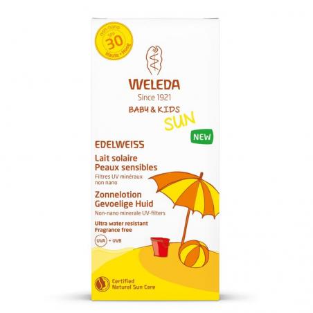 Weleda Edelweiss zonnelotion gevoelige huid SPF30