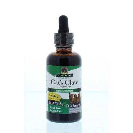 Natures Answer Cats claw kattenklauw extract alcoholvrij