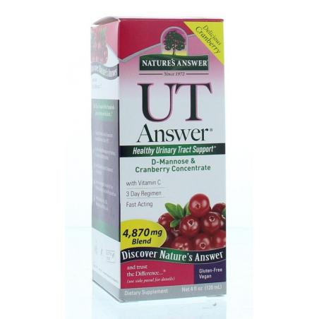 Natures Answer D-Mannose & cranberry/ut answer 3 dgn kuur