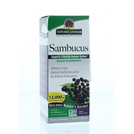 Natures Answer Sambucus vlierbessen extract alcoholvrij