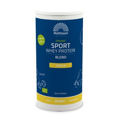 Mattisson Organic sport whey protein blend vanille