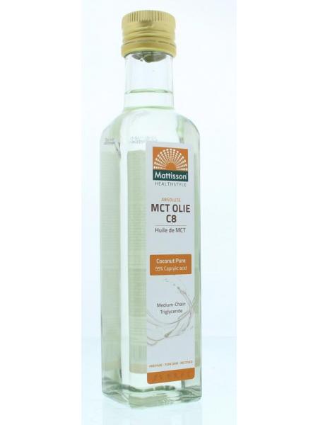 Mattisson MCT olie C8 - coconut pure - 99% caprylic acid