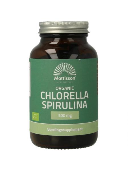 Mattisson Organic chlorella spirulina 500mg bio