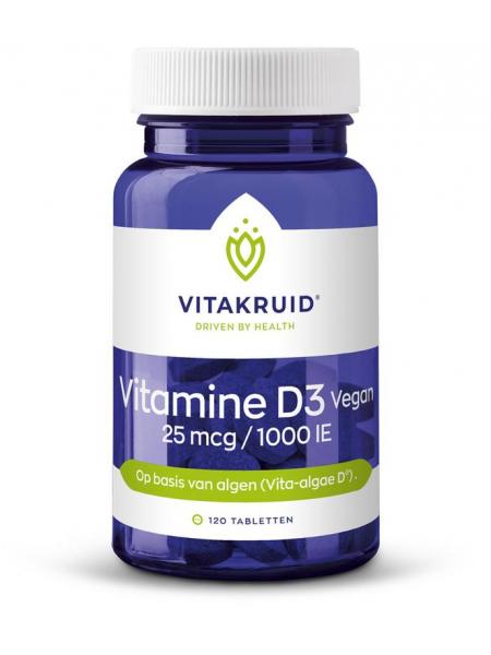 Vitakruid Vitamine D3 Vegan 25mcg /1000IE