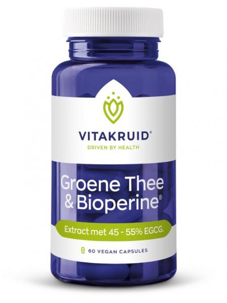 Vitakruid Groene thee extract 500 mg met bioperine