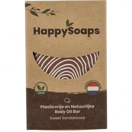 Happysoaps Body oil bar sweet sandelwood