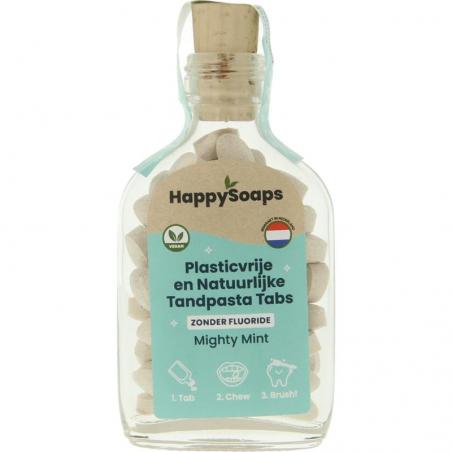 Happysoaps Tandpasta tabs zonder fluoride