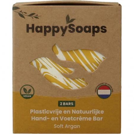 Happysoaps Hand & voetcreme bar soft argan