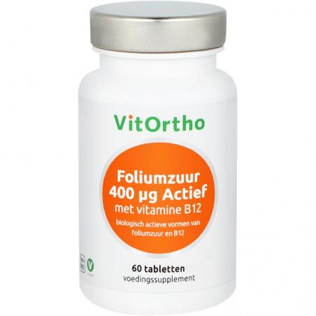 Vitortho Foliumzuur 400 mcg met vitamine B12