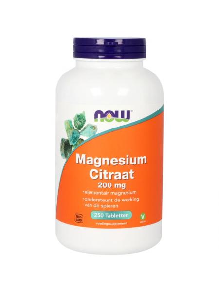 NOW Magnesium citraat 200 mg